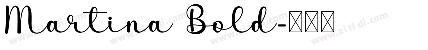 Martina Bold字体转换